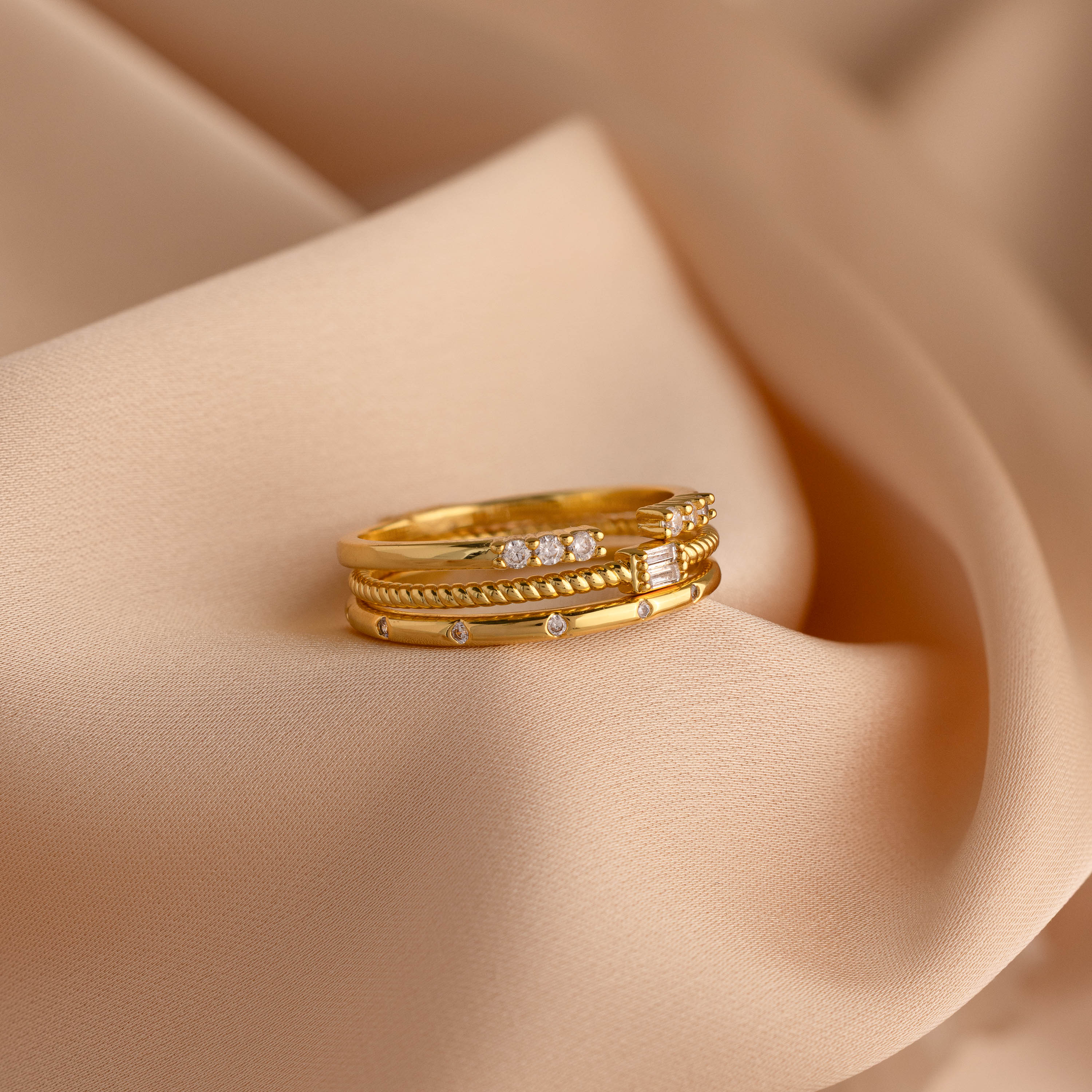 Trinity Diamond Ring Set