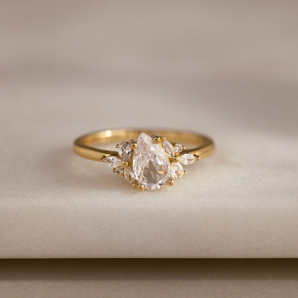 Diamond Petal Ring