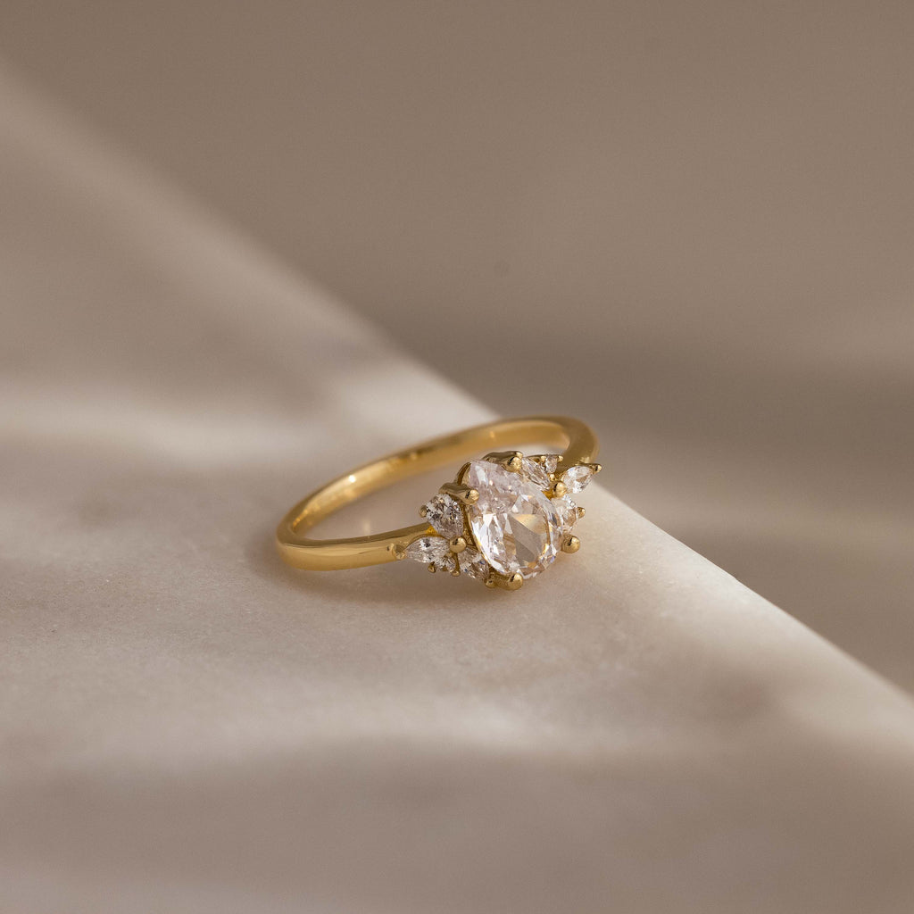 Diamond Petal Ring