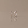 Stargazer Diamond Huggies in Silver