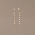 Waterfall Pearl Earrings in 18K Gold