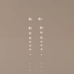 Waterfall Pearl Earrings in Silver