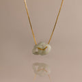 Interlocking Jade Heart Necklace in 18K Gold