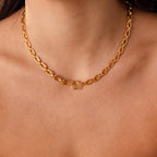 Oval Link Charm Necklace