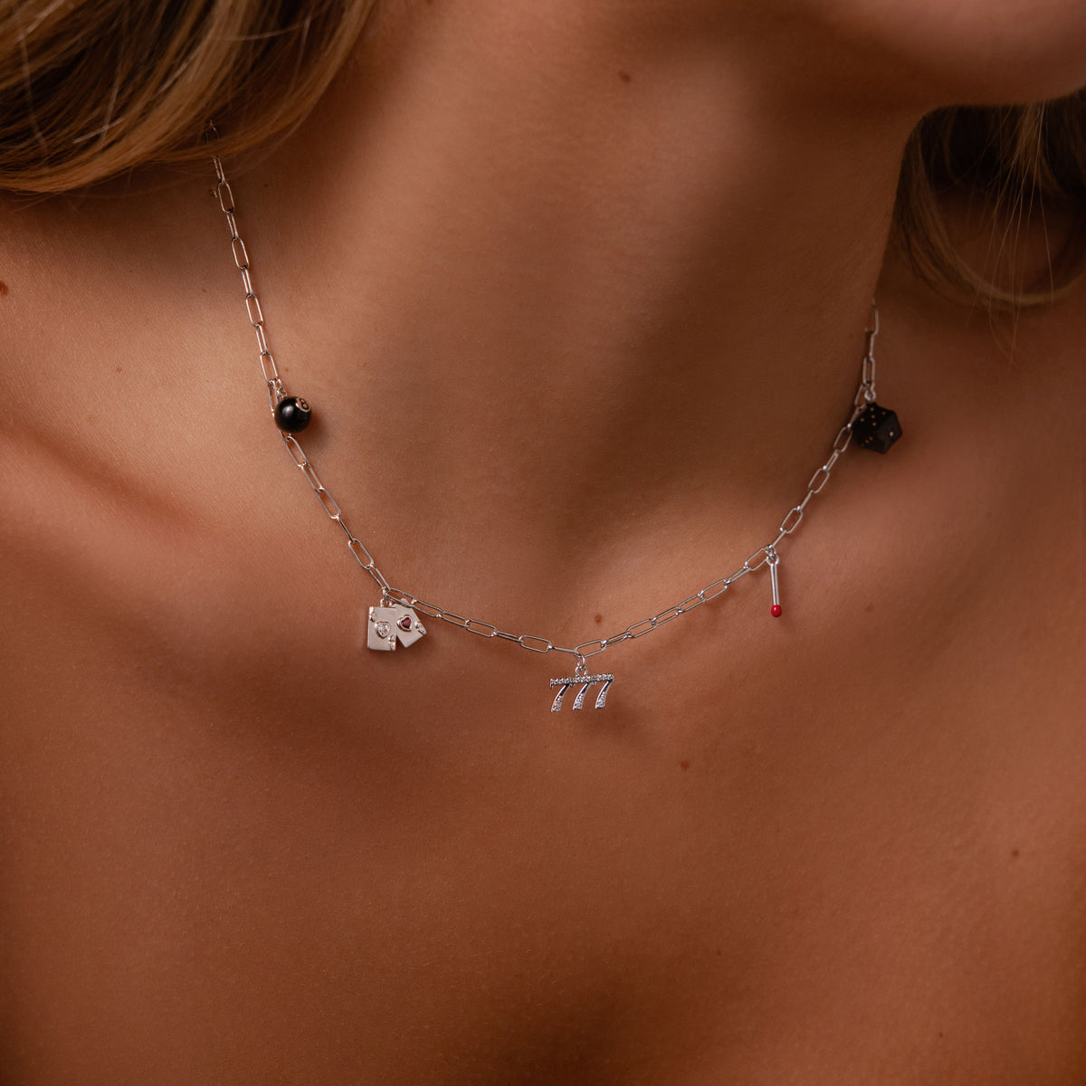 House of Luck Necklace in Silver
