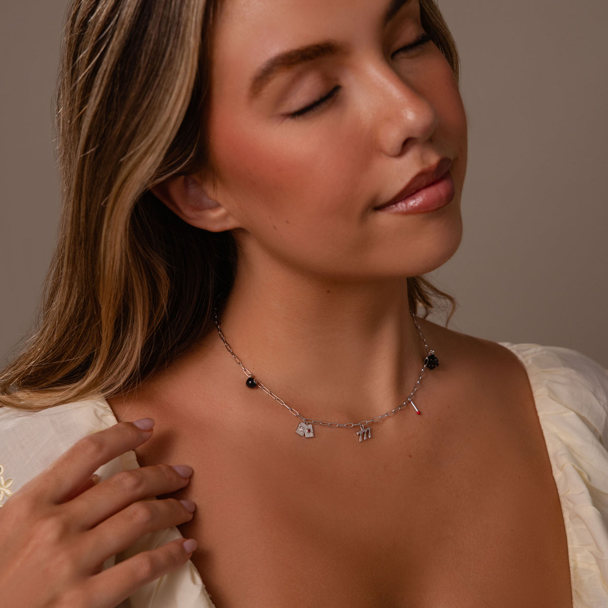 House of Luck Necklace in Silver