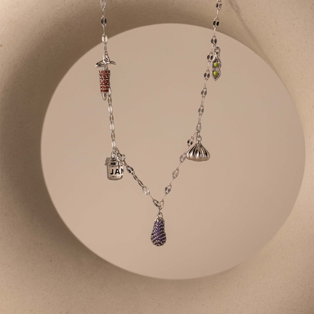 Spring Harvest Necklace in Silver
