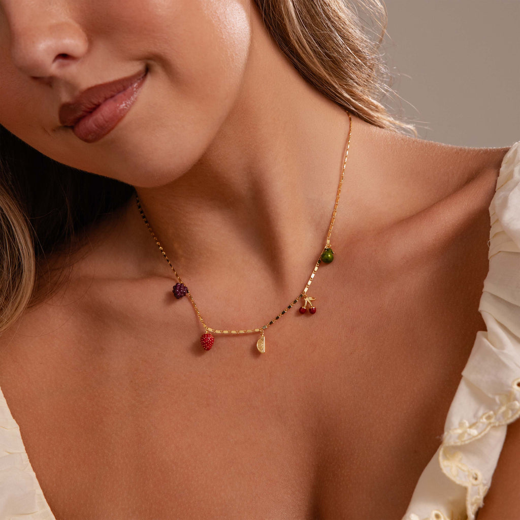 Fruit Stand Necklace in 18K Gold