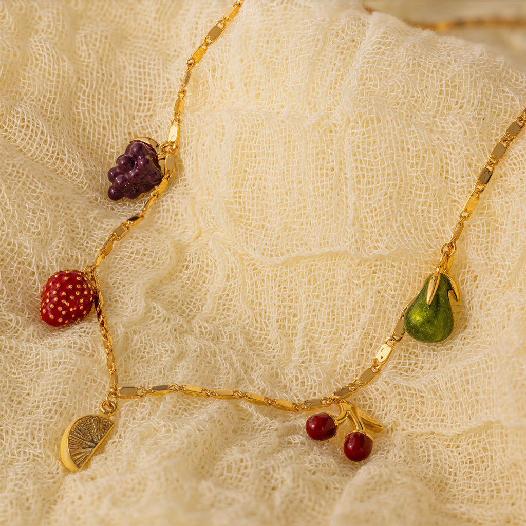 Fruit Stand Necklace in 18K Gold