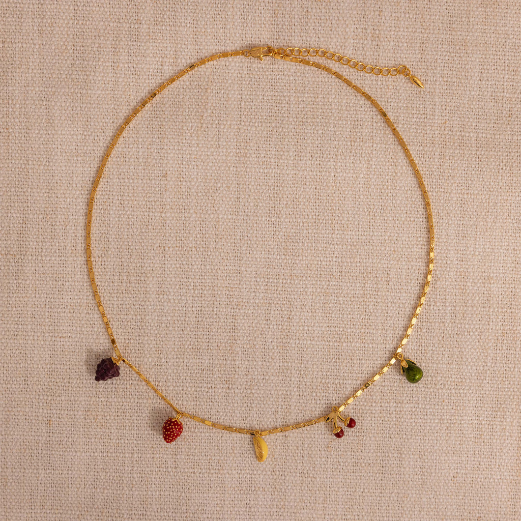 Fruit Stand Necklace in 18K Gold