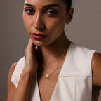 Diamond Pearl Rain Cloud Necklace