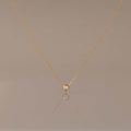 Round Cut Bezel Birthstone Necklace