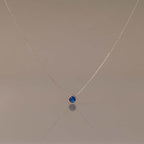 Round Cut Bezel Birthstone Necklace
