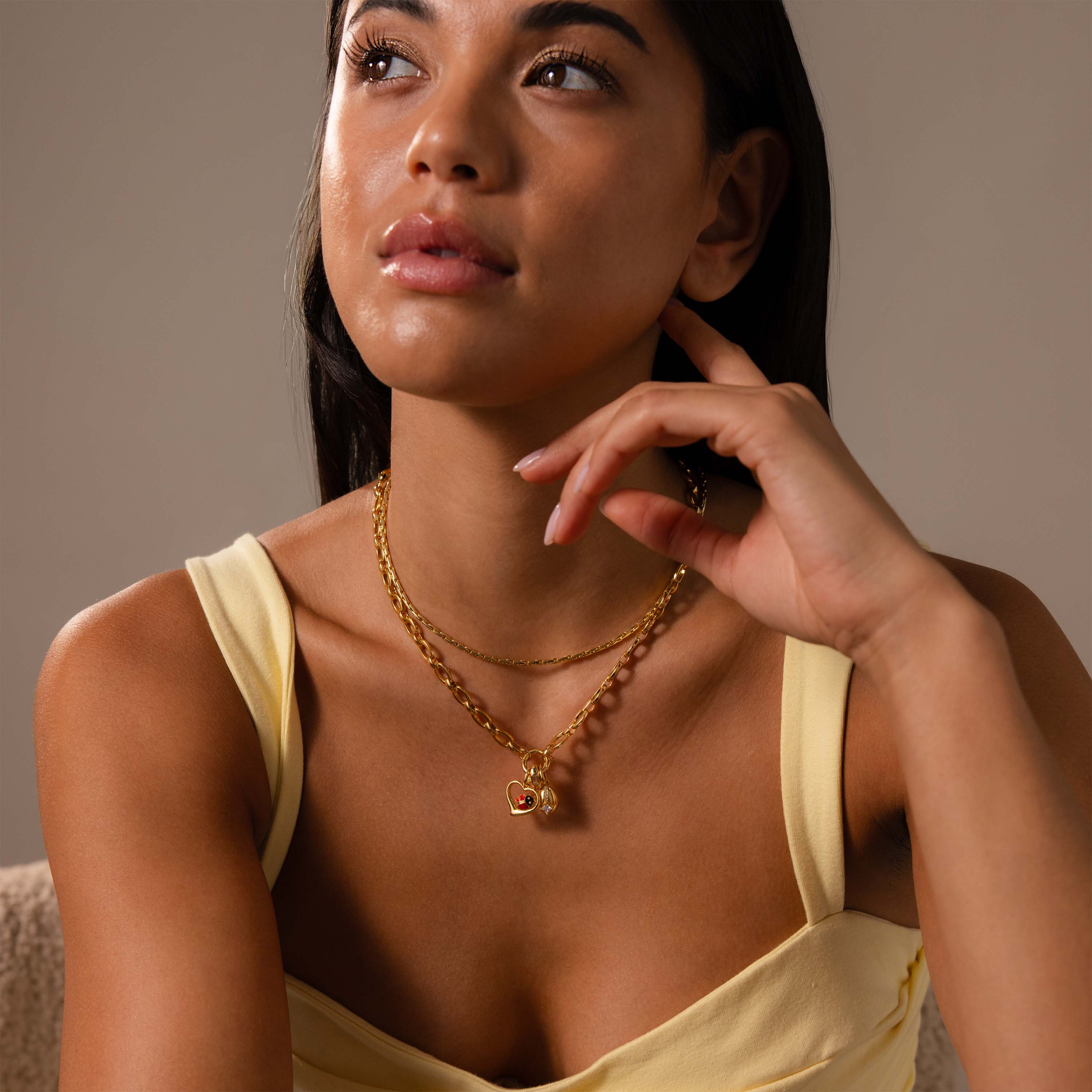 Nova Diamond Charm in 18K Gold