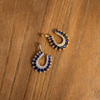 Lucky Sapphire Horseshoe Charm
