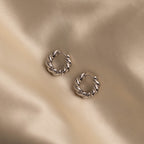 Sculpted Twist Hoops