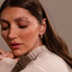 Sculpted Twist Hoops in Silver