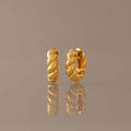 Sculpted Twist Hoops