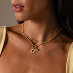 Art Deco Halo Charm in 18K Gold