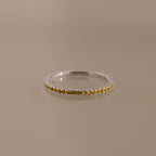 Bague avec pierre de naissance éternité 