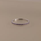 Bague avec pierre de naissance éternité 