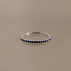 Bague avec pierre de naissance éternité 