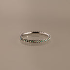 Bague avec pierre de naissance éternité 