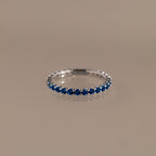 Eternity Tennis Sapphire Ring