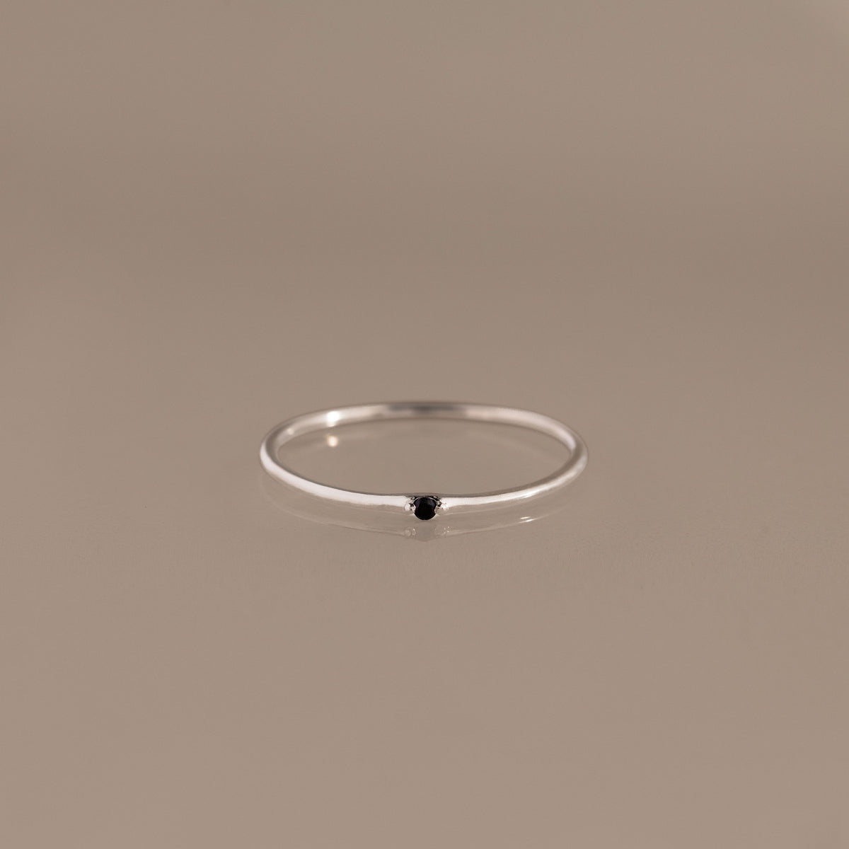 Thin Mini Onyx Ring