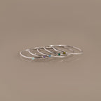 Thin Mini Birthstone Ring