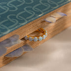 Blue Opal Eternity Ring