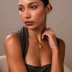 Floral Locket Necklace in 18K Gold