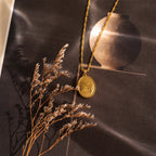 Floral Locket Necklace in 18K Gold