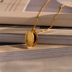 Floral Locket Necklace