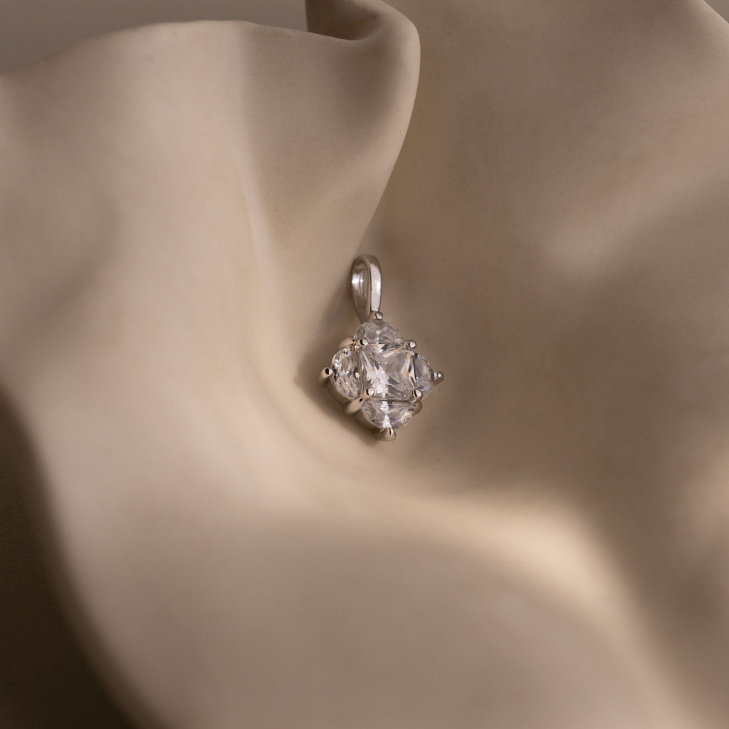 Diamond Clover Charm