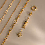 Swimmer Fish Charm in 18K Gold