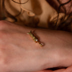 Swimmer Fish Charm in 18K Gold