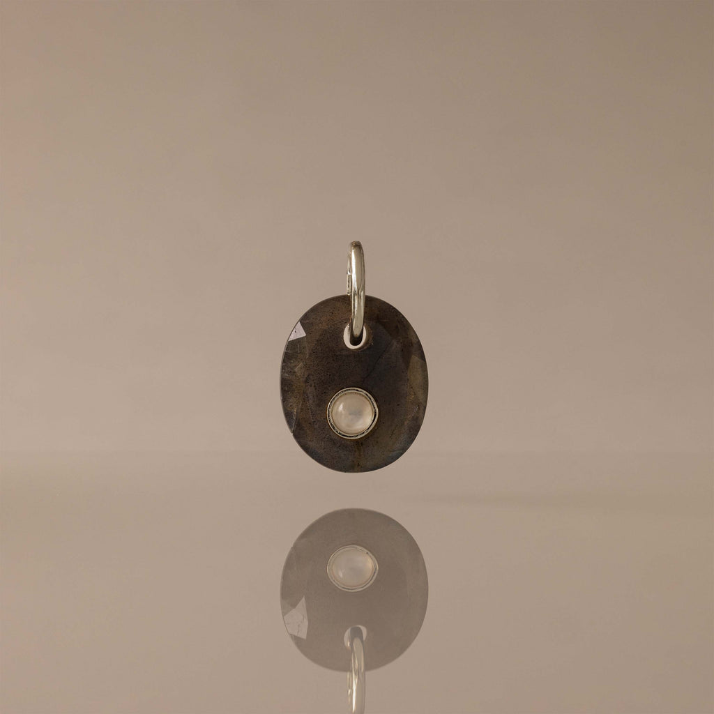 Moonstone Labradorite Charm