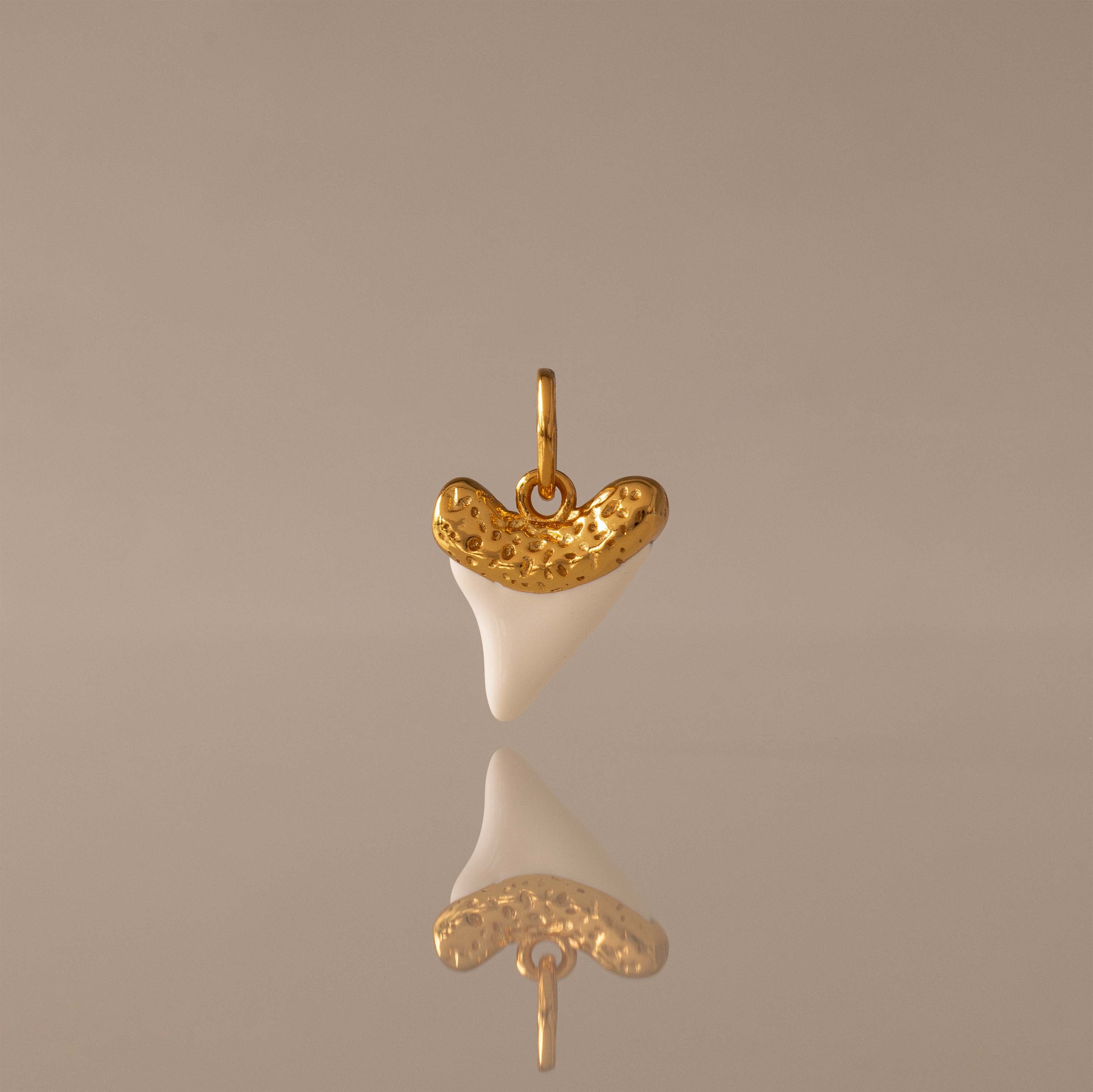 White Shark Tooth Charm
