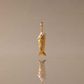 Swimmer Fish Charm in 18K Gold