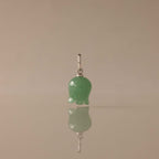 Jade Bellflower Charm in Silver