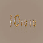 Inside Out Diamond Hoops Set in 18K Gold