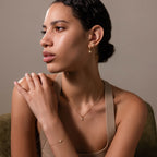 Rounded Flower Jewelry Set in 18K Gold