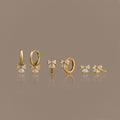 Coquette Bow Earring Set in 18K Gold