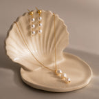 Pearl Cascade Jewelry Set in 18K Gold