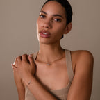 Pave Linked Necklace & Bracelet Set in Silver