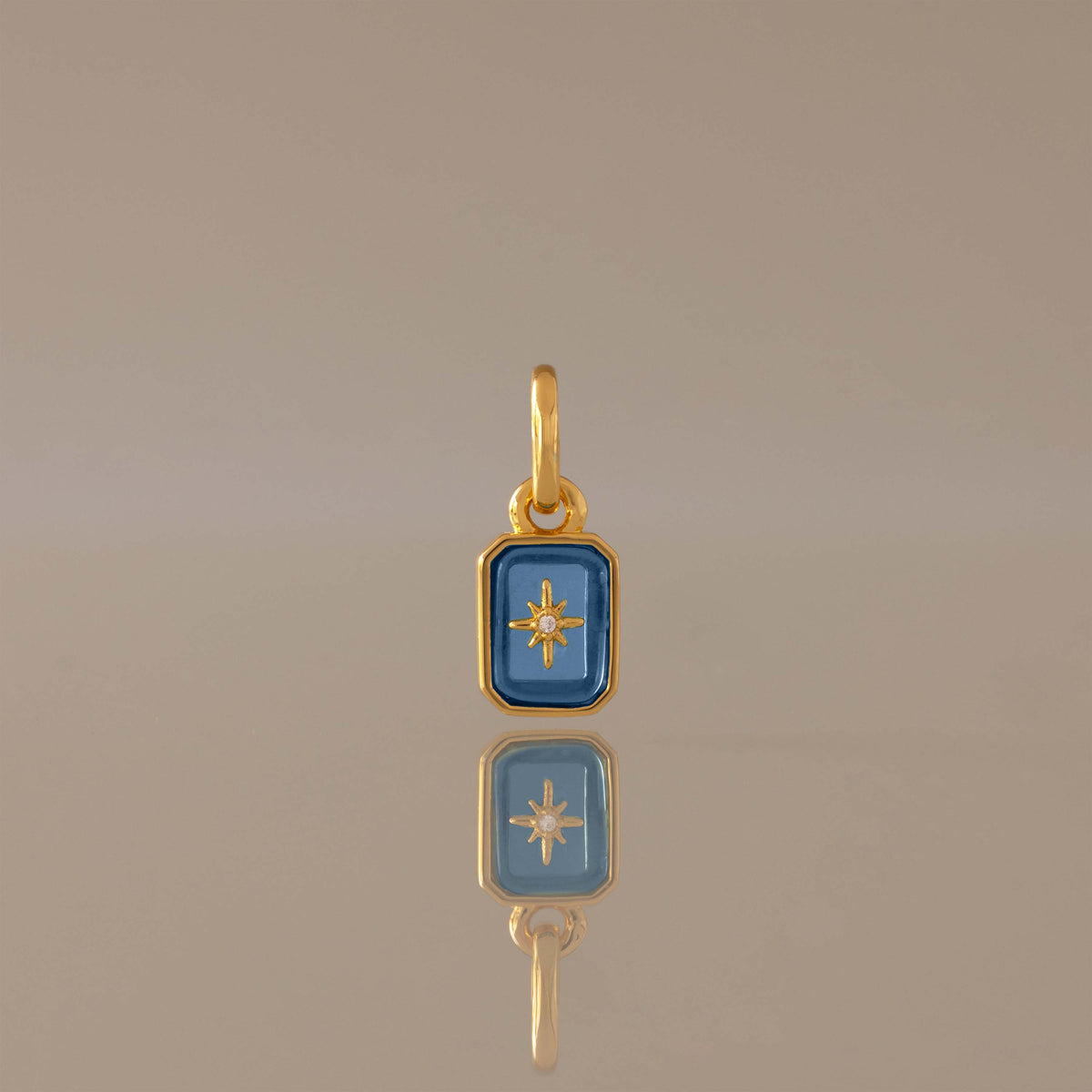 North Star Aquamarine Charm