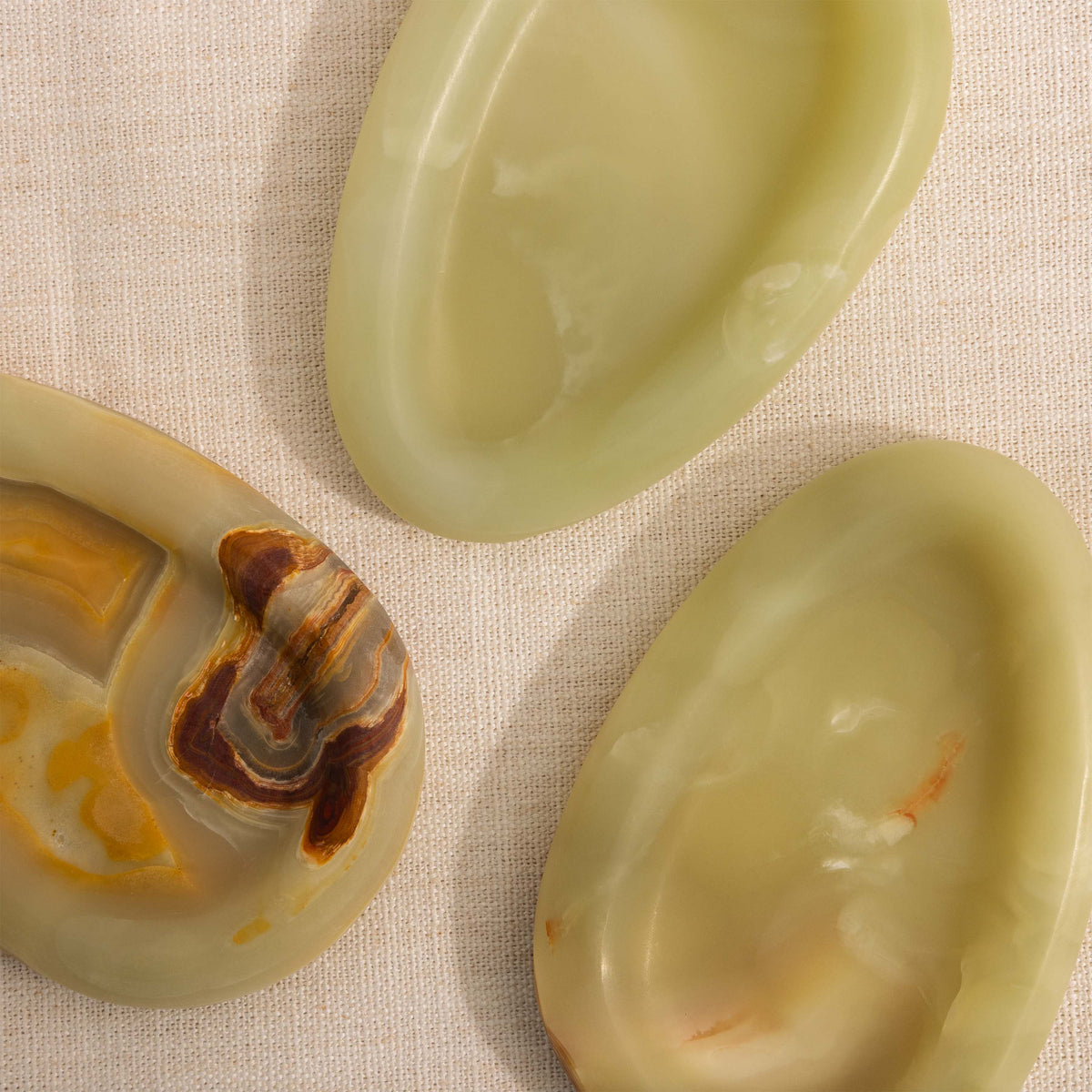 Green Onyx Teardrop Jewelry Dish