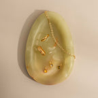 Green Onyx Teardrop Jewelry Dish
