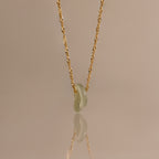 Interlocking Jade Circle Necklace